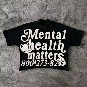 Black Graphic Tee - Mental Health Matters